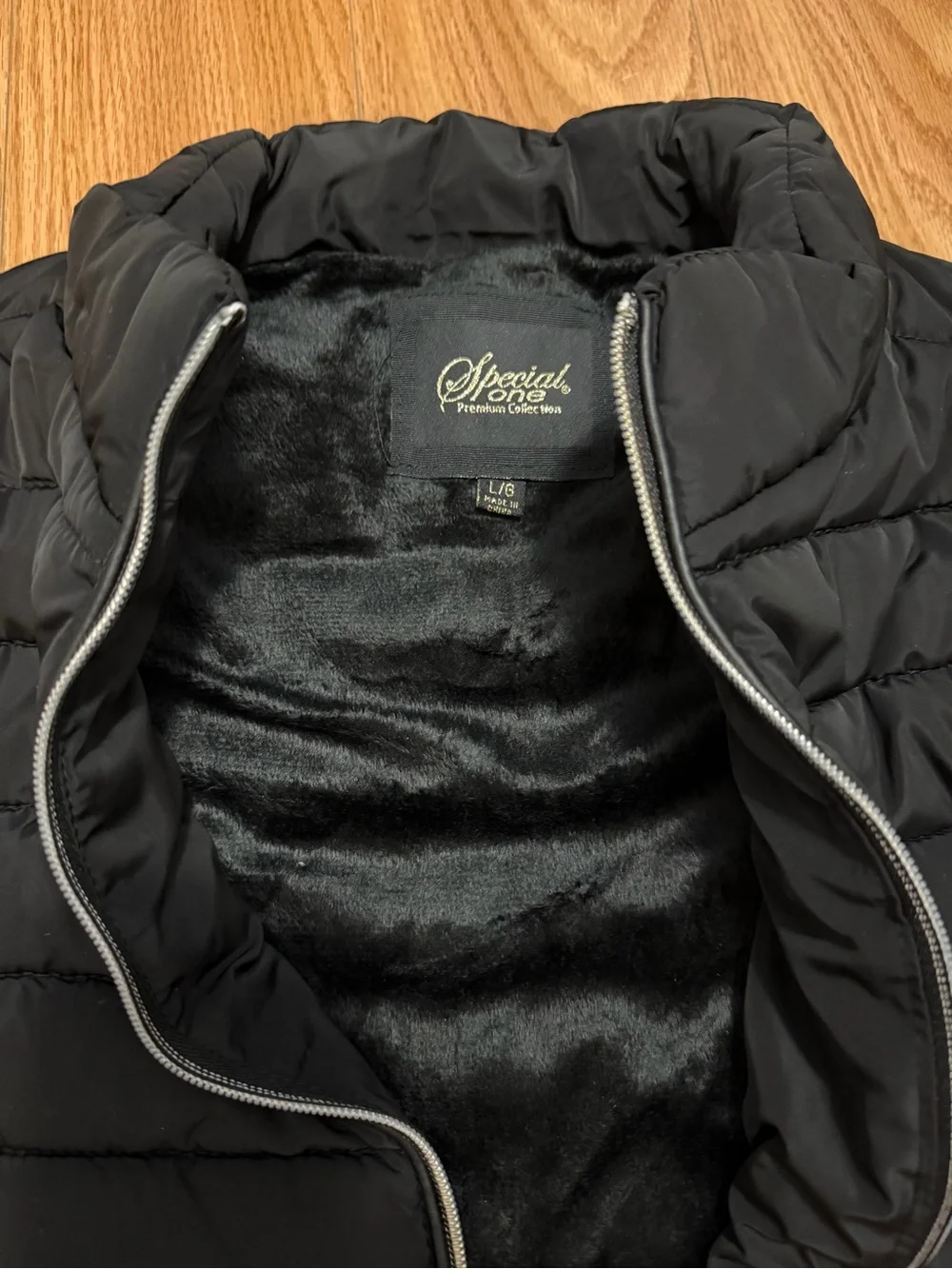 Vintage Black Quilted Puffer Vest with Zip Pockets NWT
